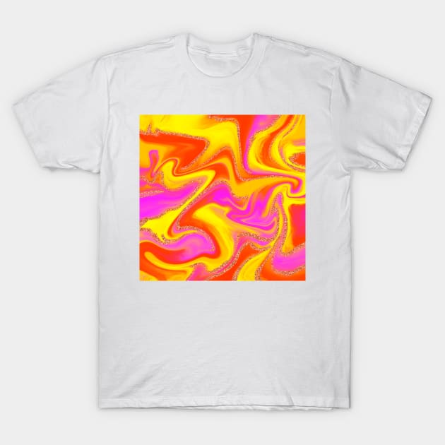Colorful Abstract Design T-Shirt by Kelly Louise Art